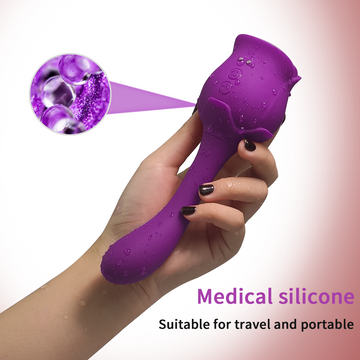 Rose Vibrator Body Massage Clit Sucker